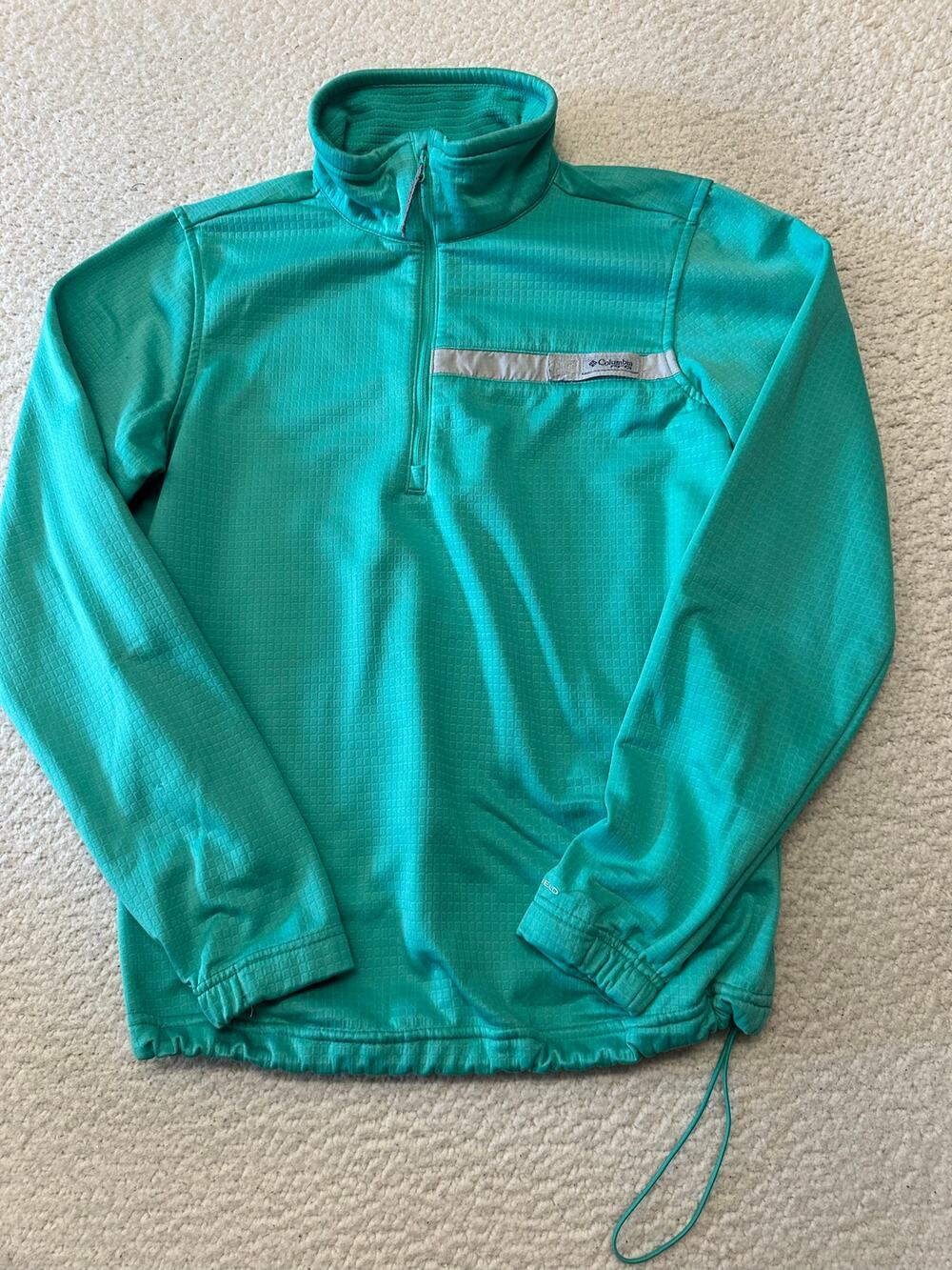 Columbia Womens PFG Skiff Guide Fleece 1/4 Zip Fishing Pullover Small